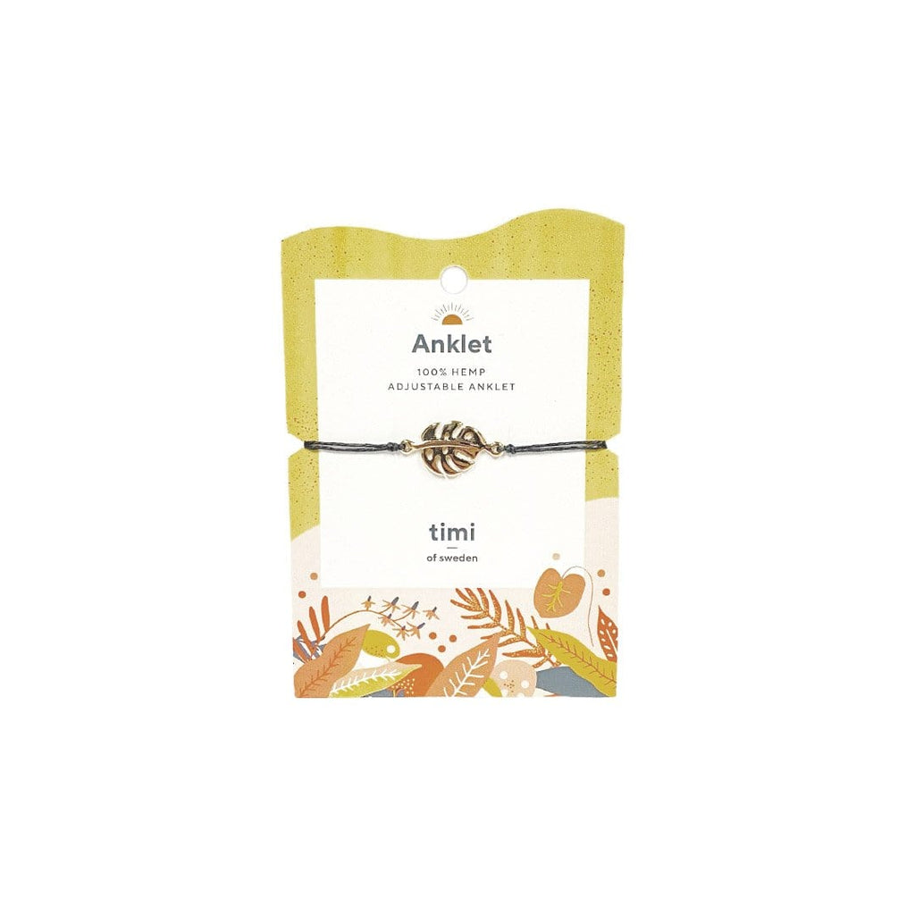 Monstera Hemp Mixed Anklet