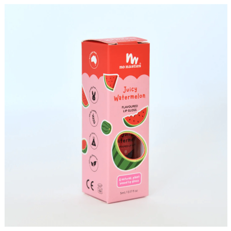 Natural Kids Lip Gloss Wands - Juicy Watermelon