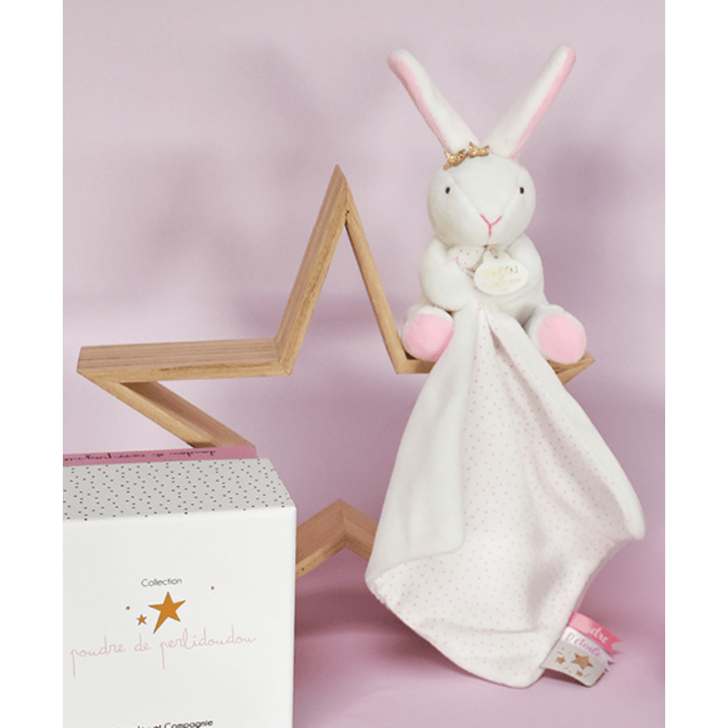 Pink Bunny with Blanket - 10cm
