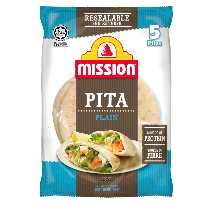 Mission Plain Pita 400g 5ct