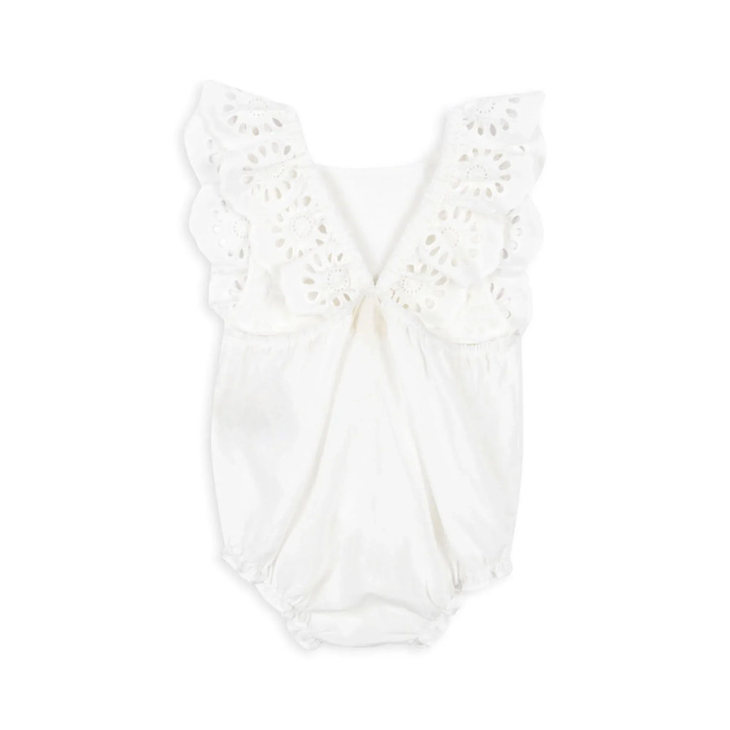 Posey Romper - Optic White