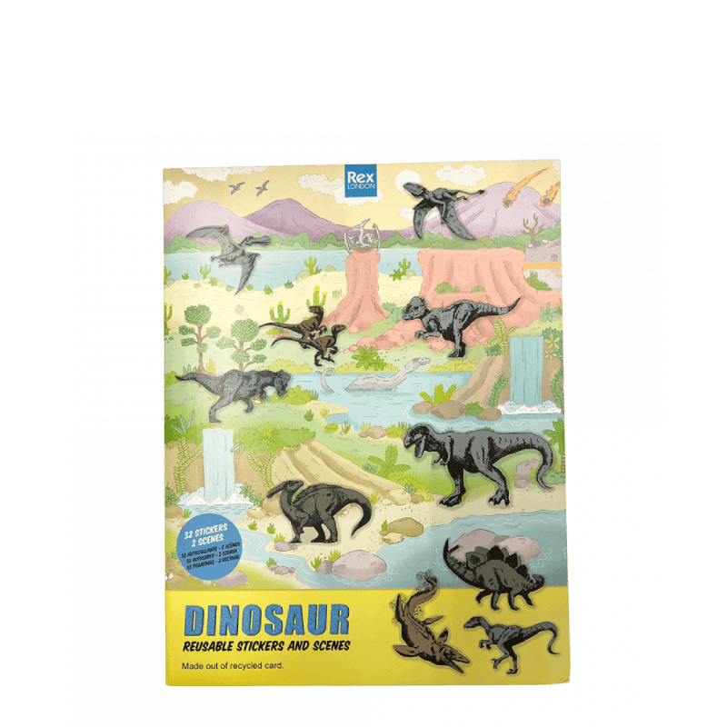 Prehistoric Land Reusable Stickers And Scenes