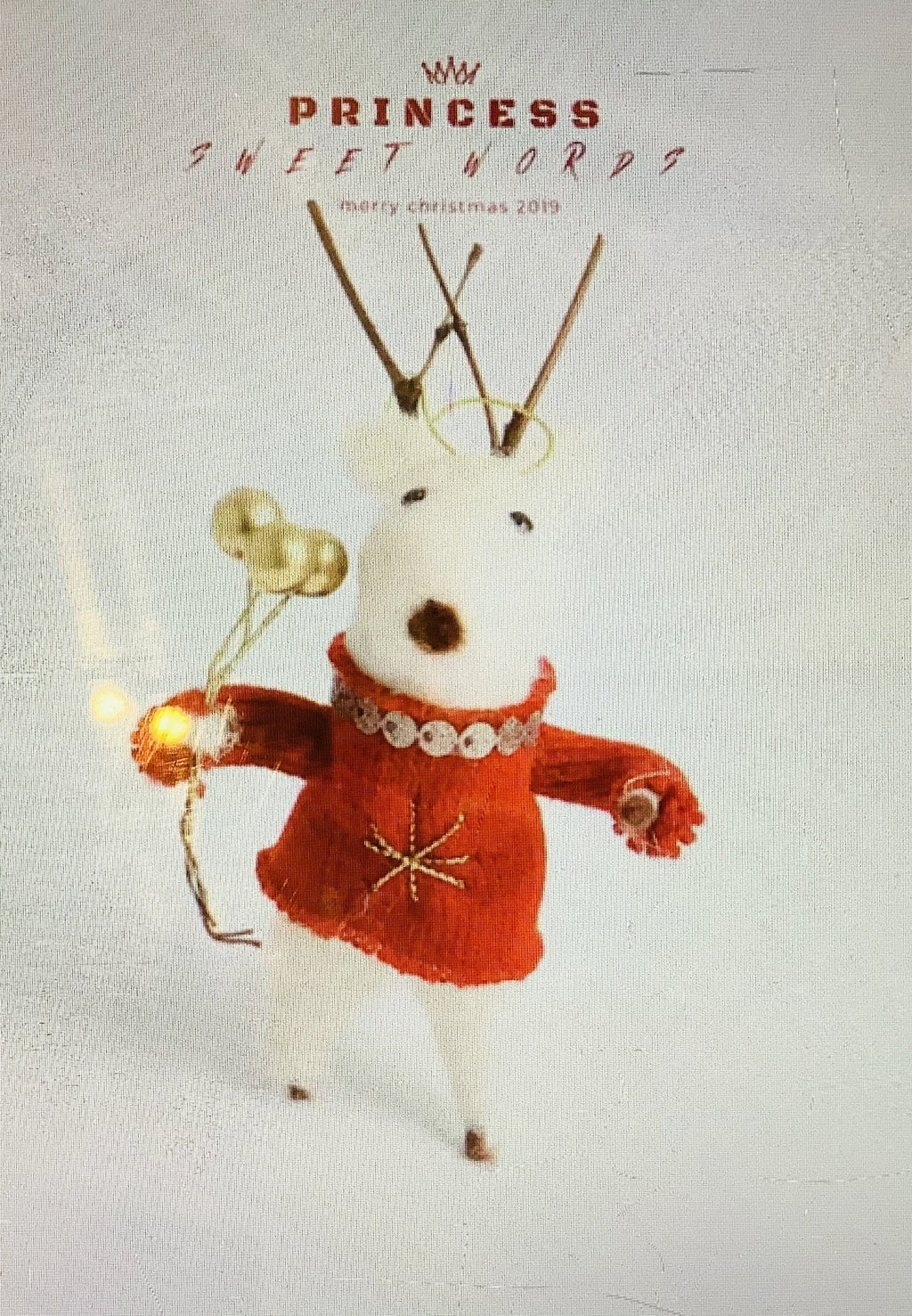 PRINCESS SWEET WORDS CHRISTMAS DECORATIONS