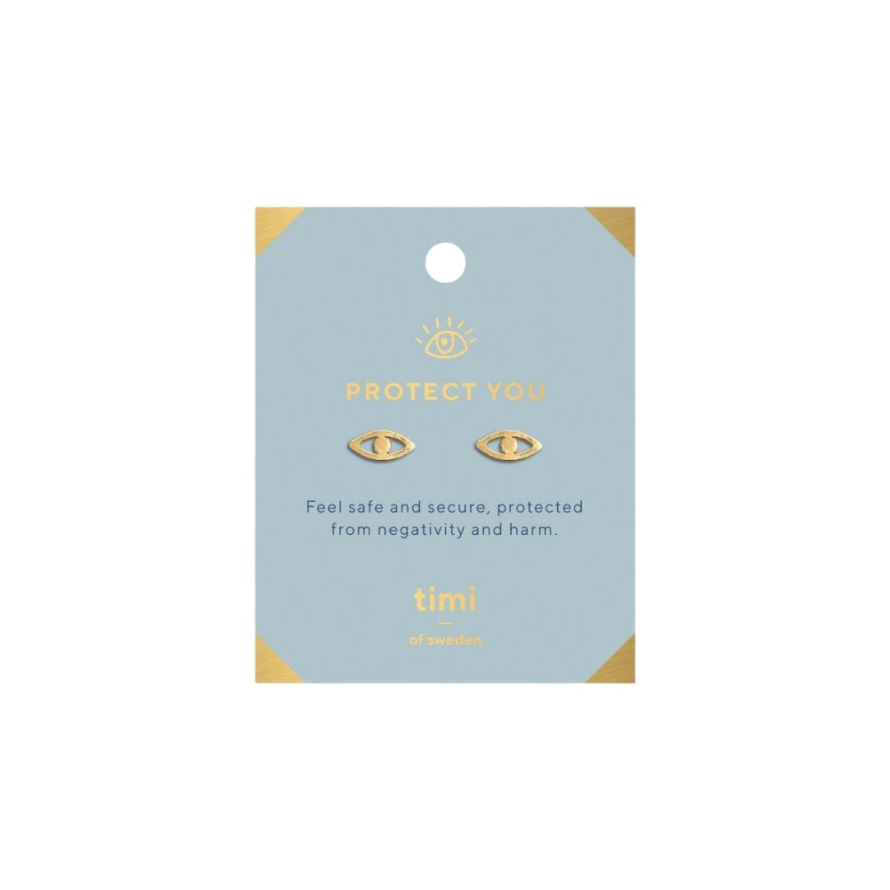 Protect You Evil Eye Earring - Gold