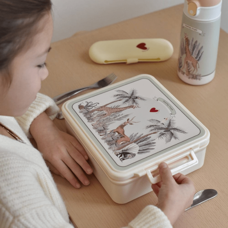 Roaring Jungle Lunch Box with thermal food jar