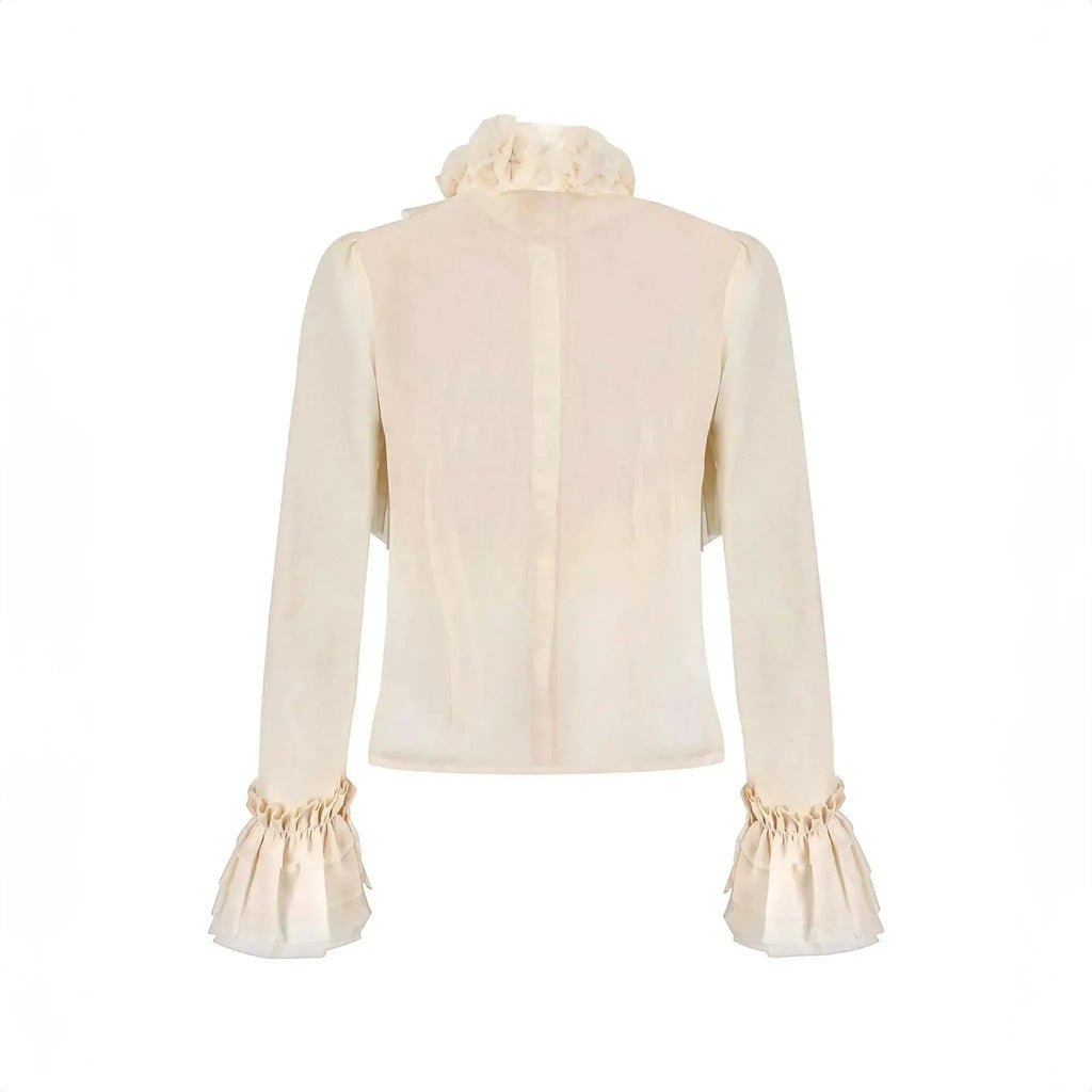 Ruffled Chiffon Blouse