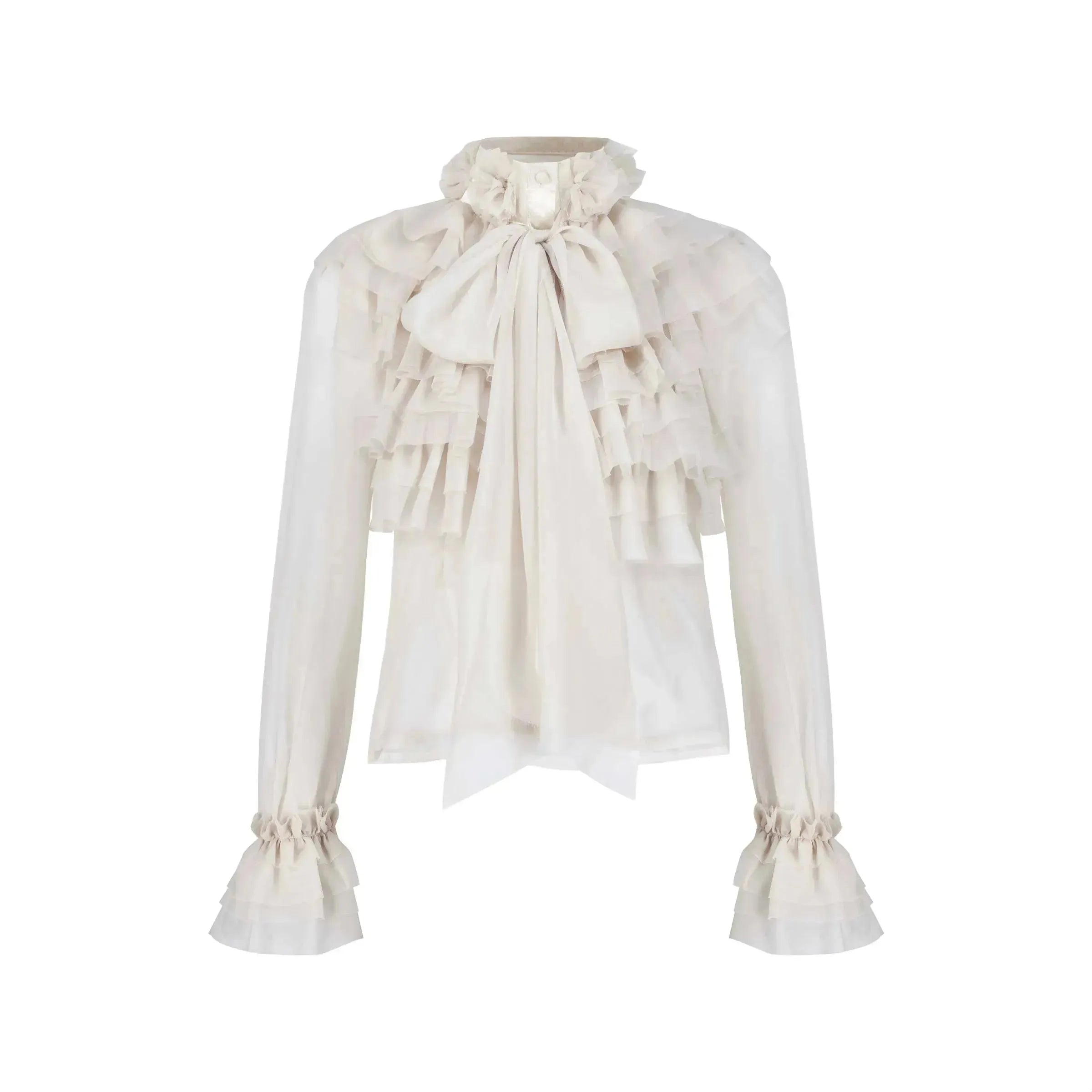 Ruffled Chiffon Blouse
