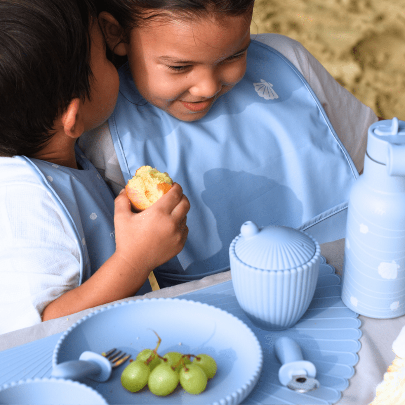 Seashell Mealtime Premium Set - Blue