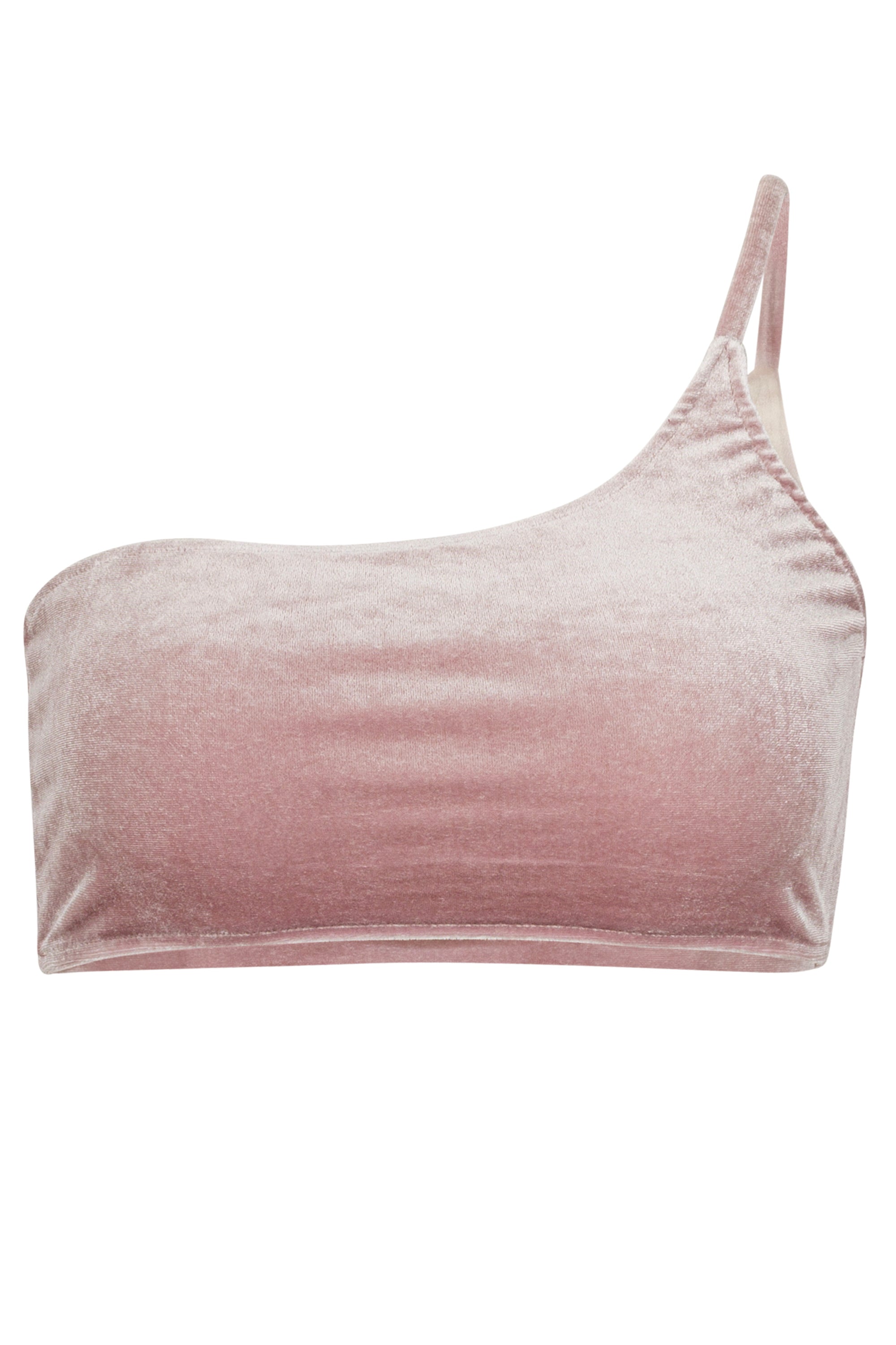 Serena Velvet One Shoulder Bikini Top