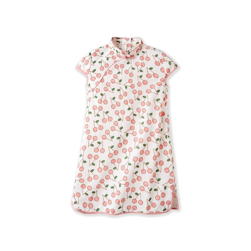 Short Sleeve CheongSam - Cute Cherry