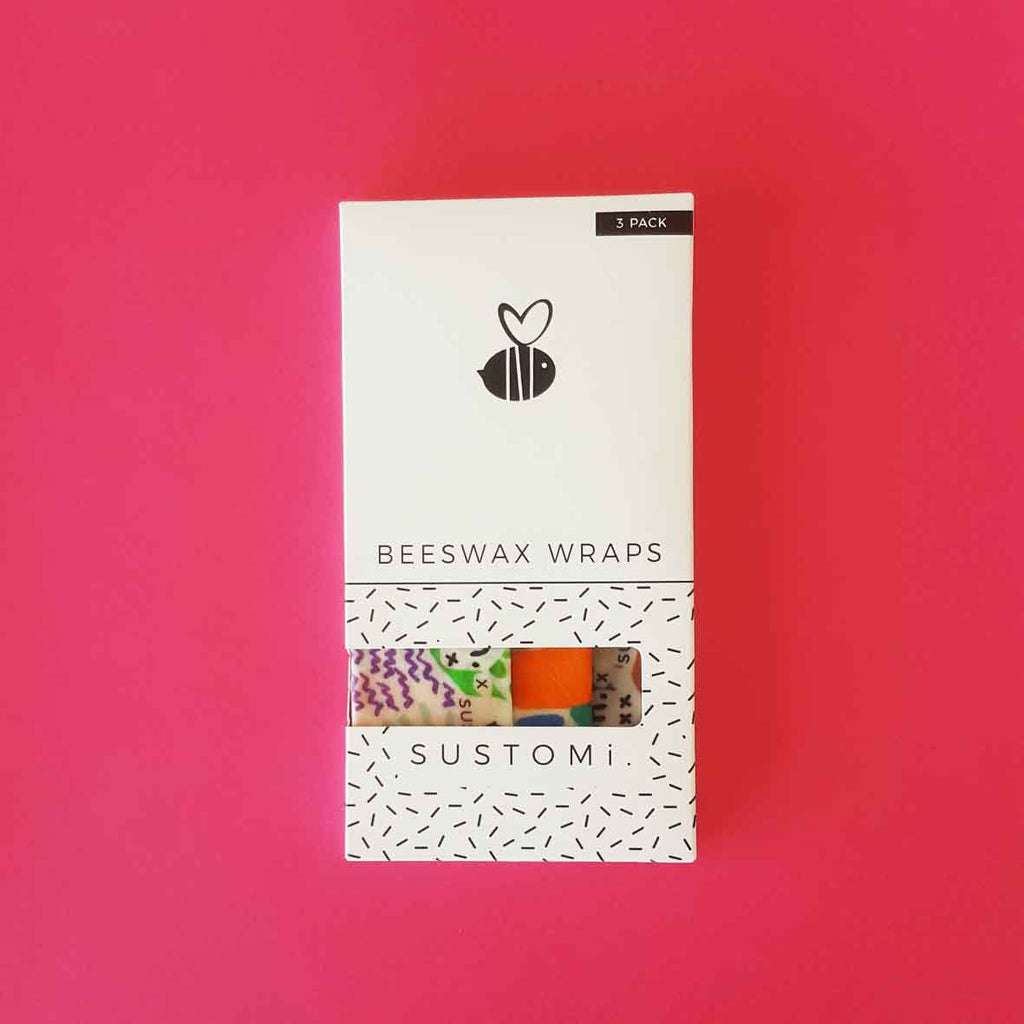 Beeswax Wraps Little Gems 3 Pack: 1S 1M 1L