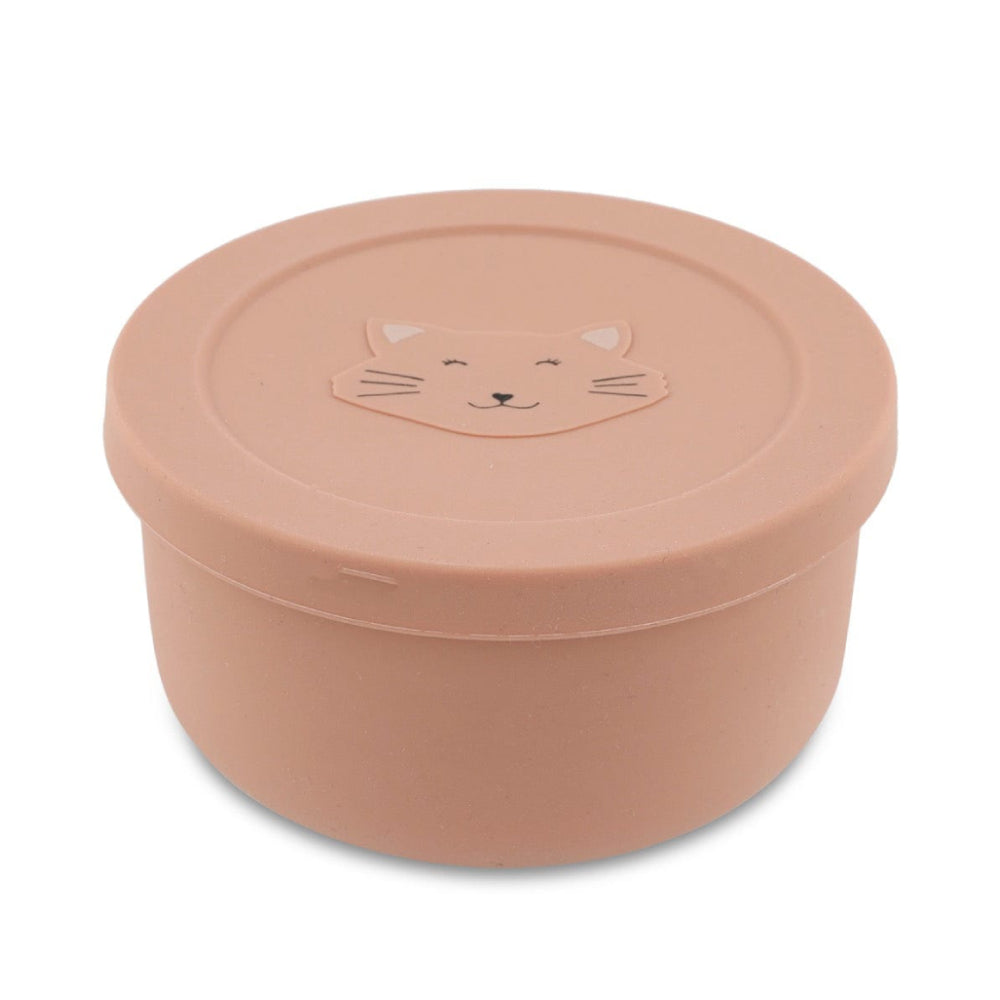 Silicone snack pot with lid - Mrs. Cat