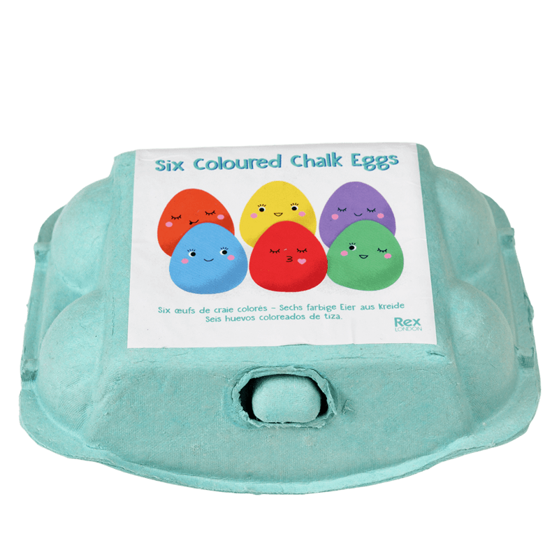 Six Coloured Chalk Eggs