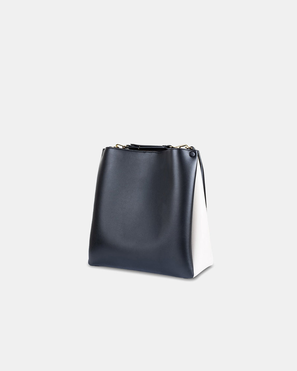 Two-Tone Tote â€?BLACK & OAT