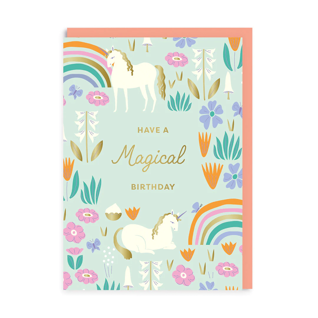 Unicorn Birthday Greeting Card