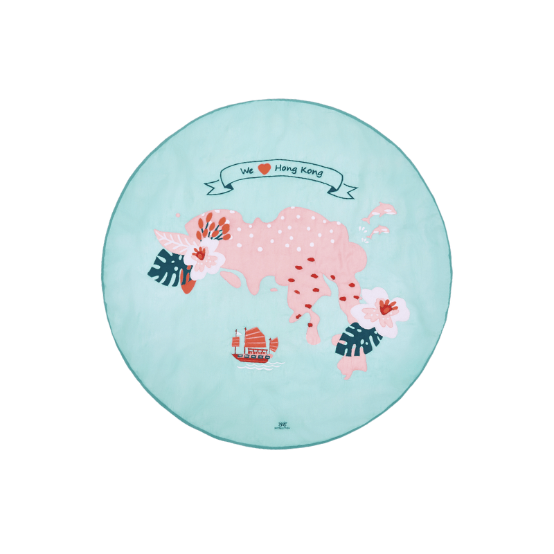 We Love Hong Kong Round Cushion Cover