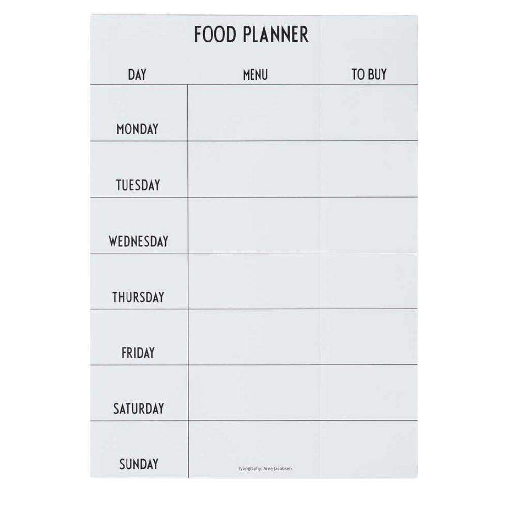 WEEKLY FOOD PLANNER
