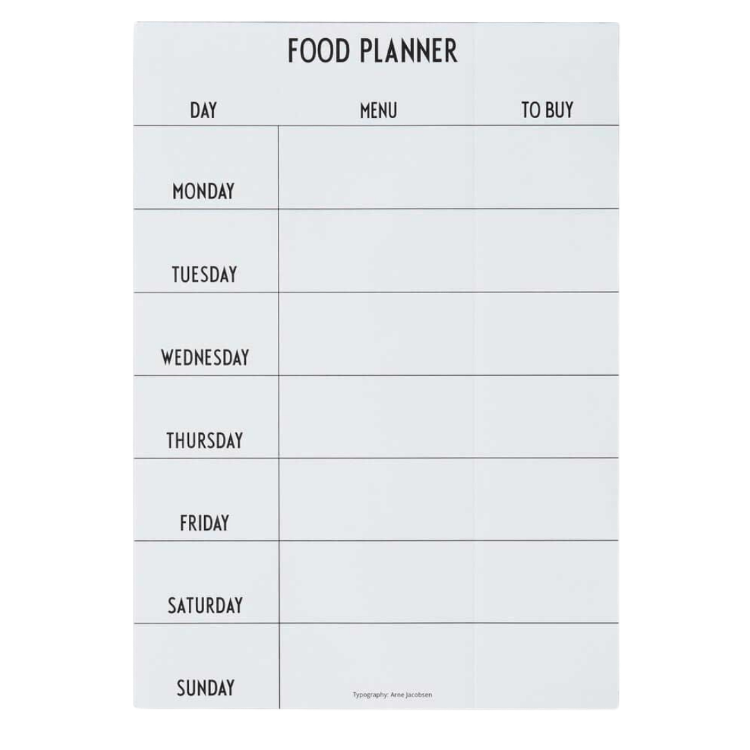WEEKLY FOOD PLANNER