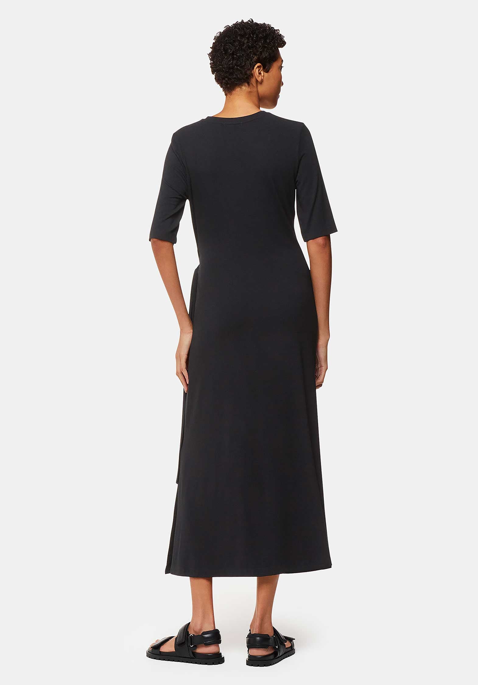 Twist Front Jersey Dress 38464 Black