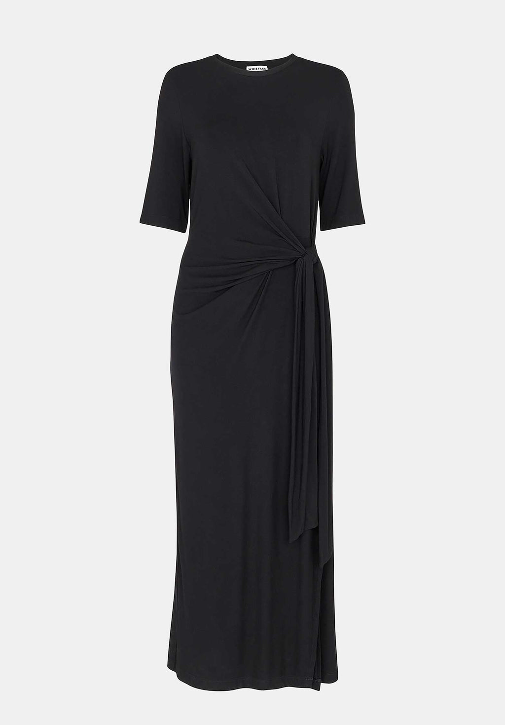 Twist Front Jersey Dress 38464 Black