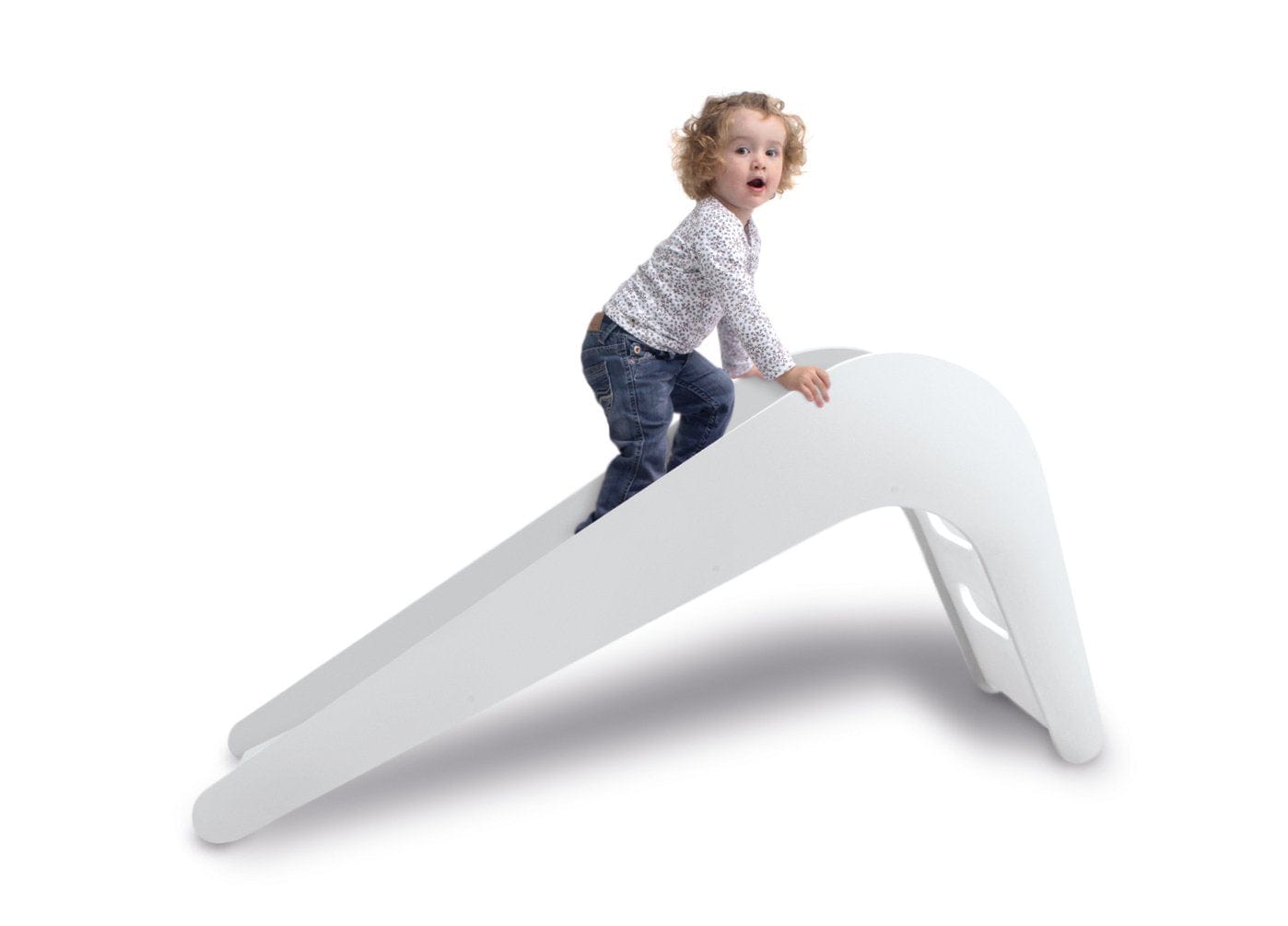 Wooden Joy Slide - White
